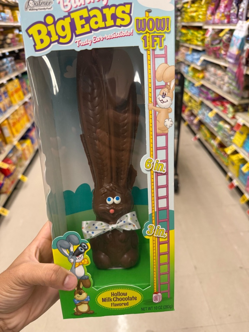 Palmer Big Ears Hollow Milk Chocolate Bunny - Brown